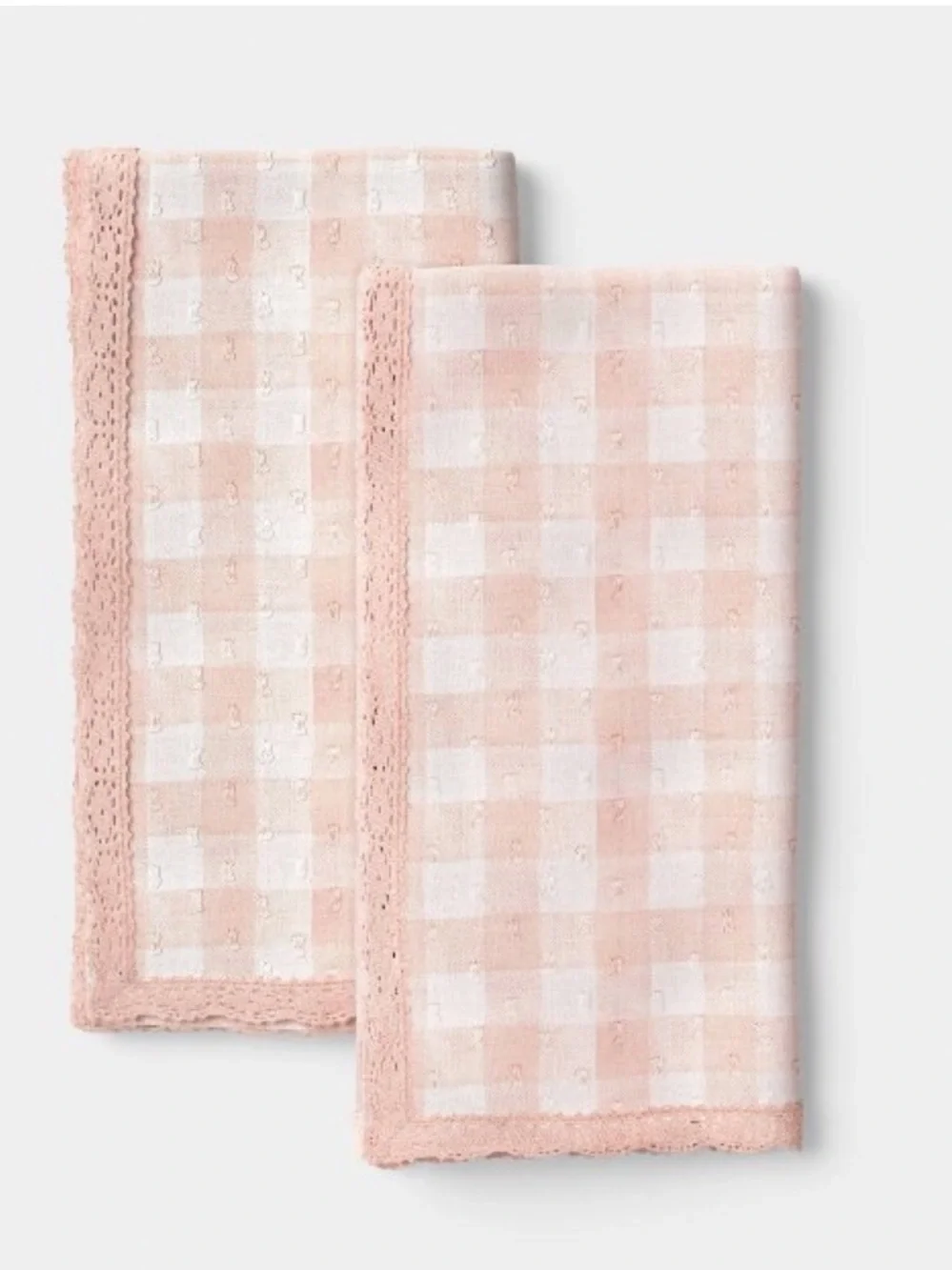 4!!!! ROOM ESSENTIALS NWT Gingham Swiss Dot Napkins